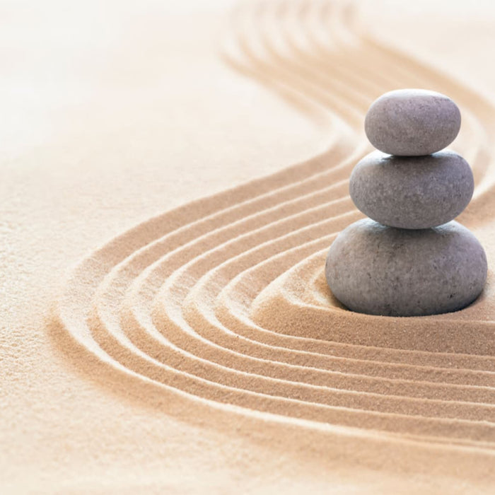 Zen Stone in the Sand