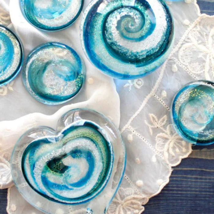 blue glass touchstones