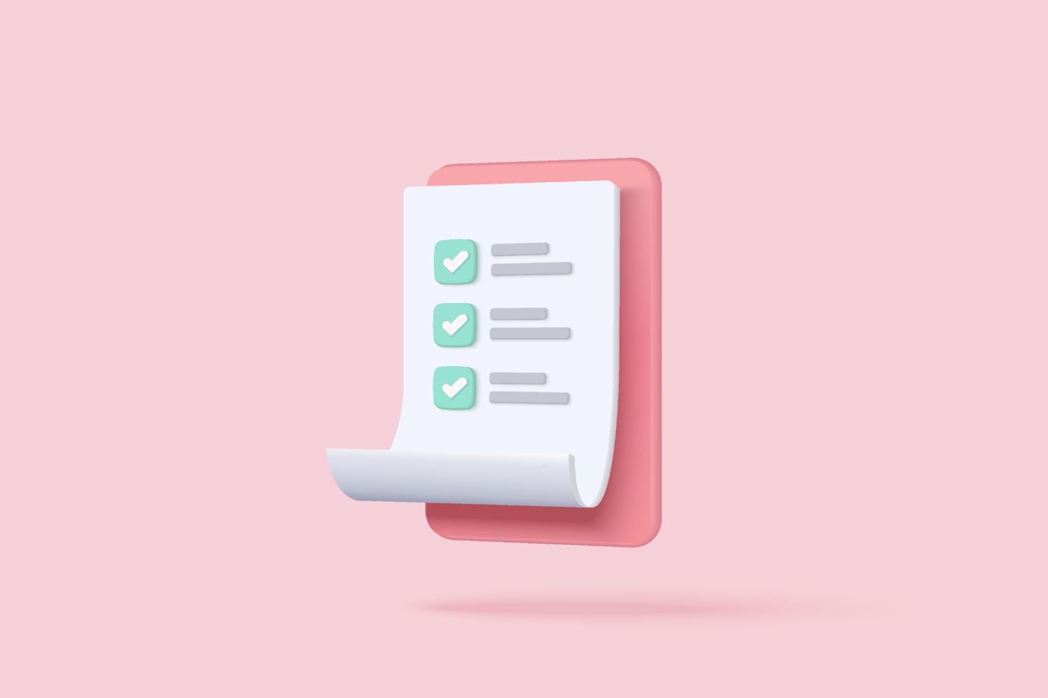 checklist with clipboard icon 