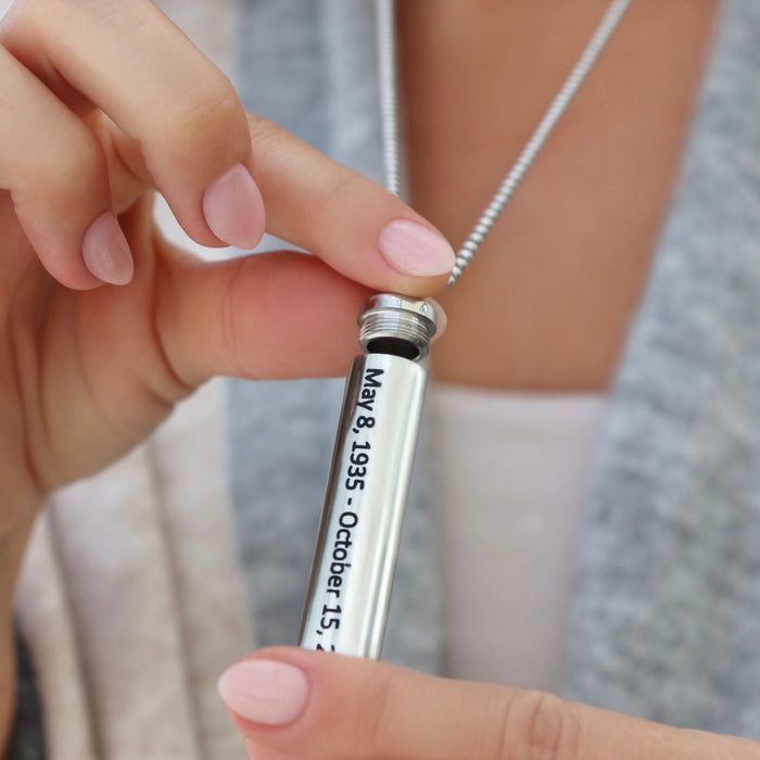 Custom Cremation Pendant Vial