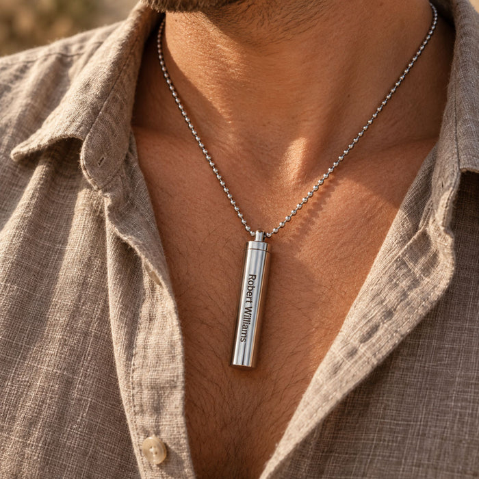 Custom Cremation Pendant Vial