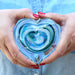 blue glass heart 2