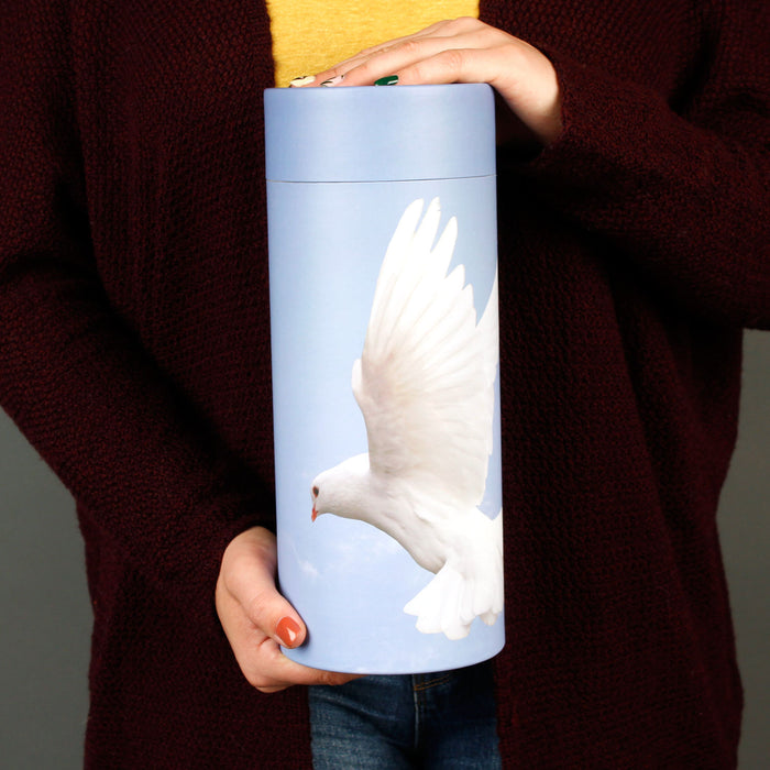 Dove to Heaven Scattering Urn (for up to 1 set of adult ashes) | Large Biodegradable Scatter Urn