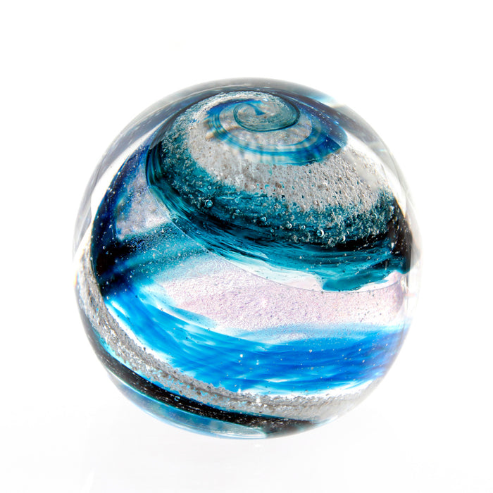blue glass orb 11