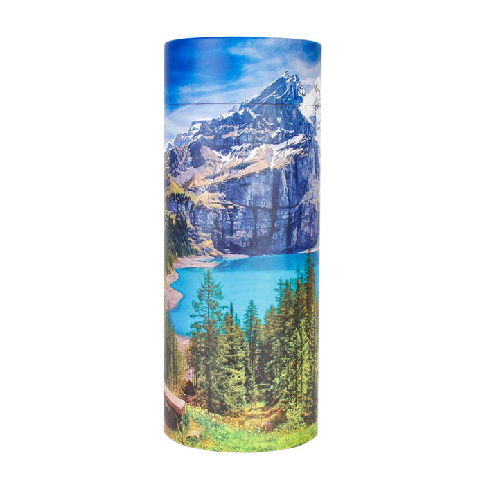 Mountain Serenity Scattering Urn (for up to 1 set of adult ashes) | Large Biodegradable Scatter Urn