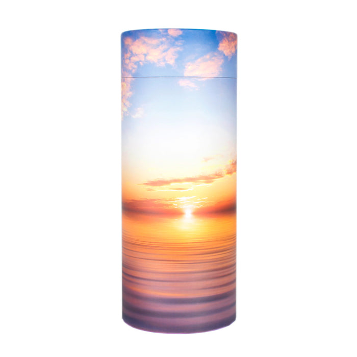 Peaceful Ocean Sunset Scattering Urn (for up to 1 set of adult ashes) | Large Biodegradable Scatter Urn
