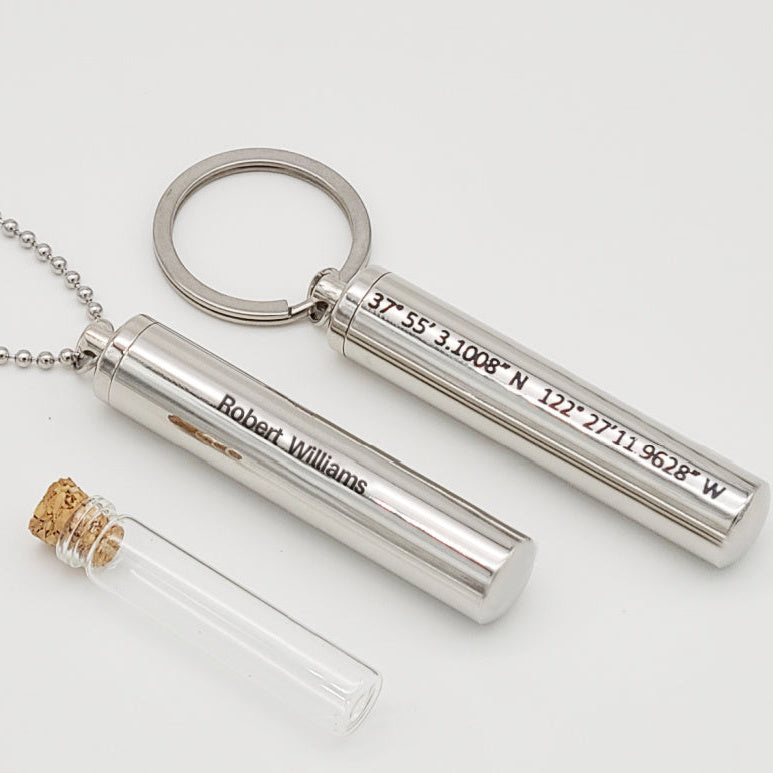 Vial Keepsake Necklace Memorial Necklaces Cremation Jewelry
