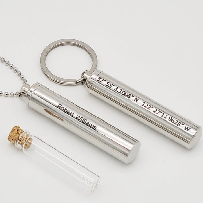 Vial Keepsake Necklace Memorial Necklaces Cremation Jewelry