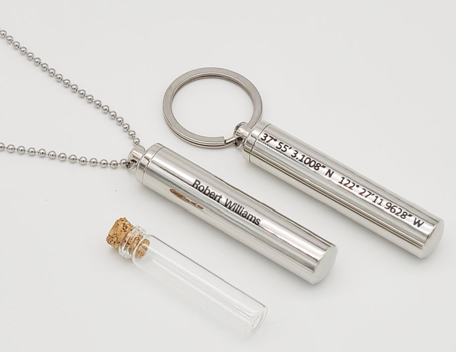 Vial Keepsake Necklace Memorial Necklaces Cremation Jewelry