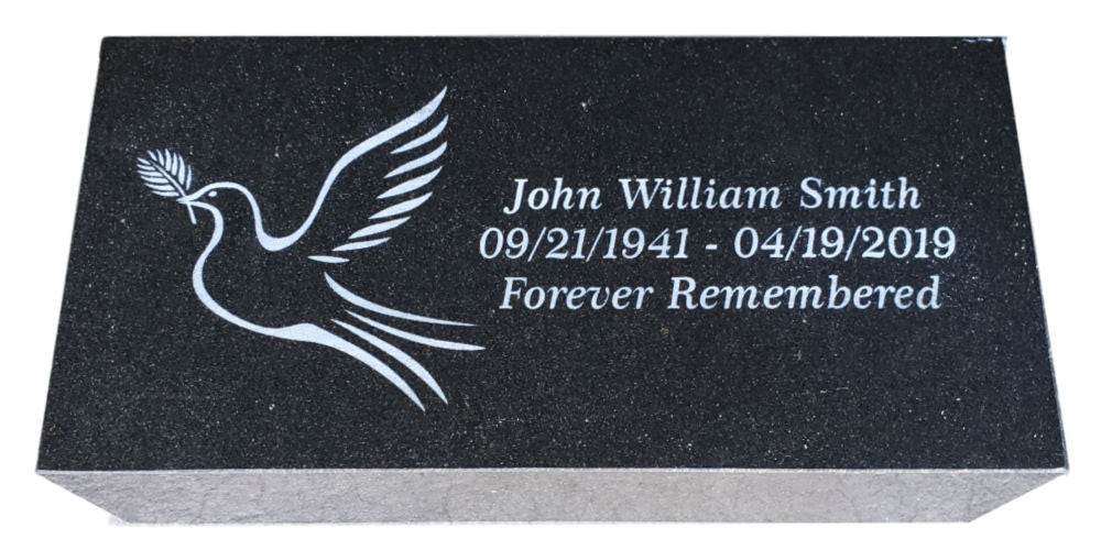 Generic Memory Stone Memorial Stone, Memory Stones, Granite Memorial Marker — The Living Urn